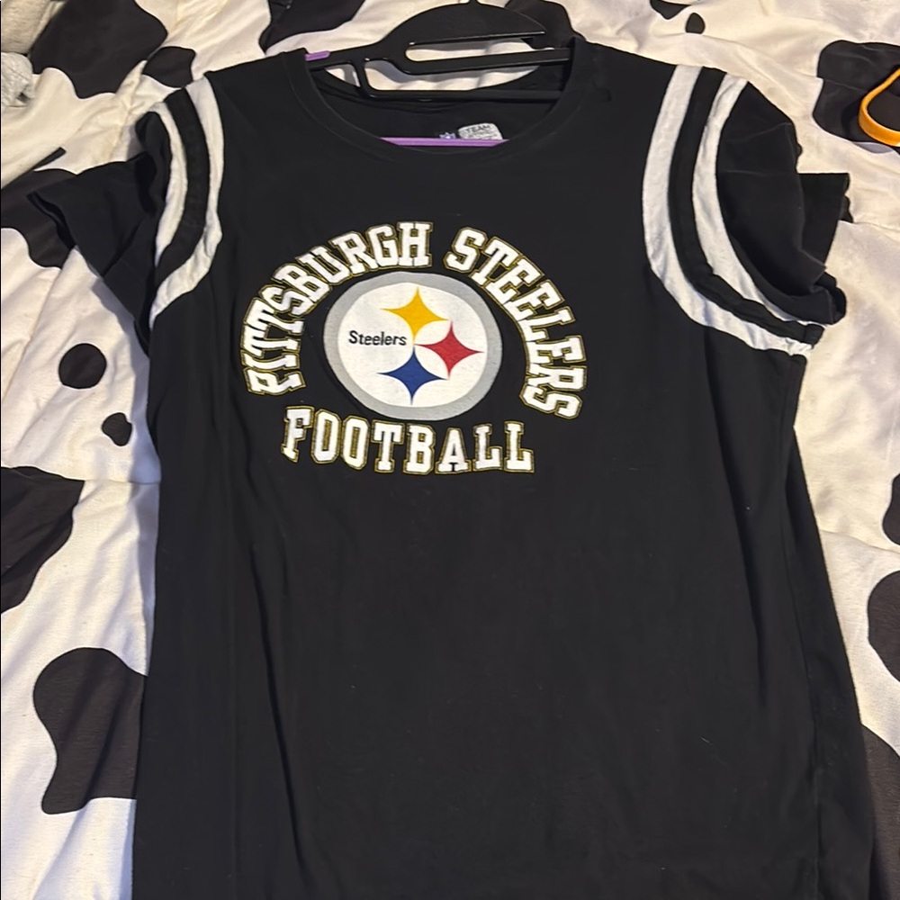 Team Apparel Black and White Short Sleeve Tee